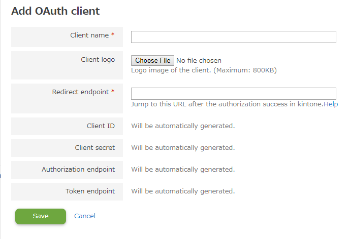 Add OAuth client