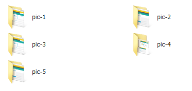 Screenshot: The new folders created after downloading attachments on Windows.