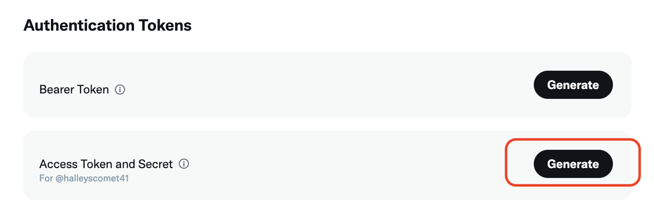 Screenshot: User clicks Generate button in X.