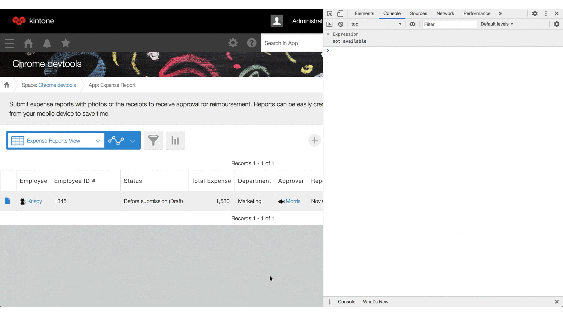 Animated GIF: Open the console in the developer tools and click the gear icon for the Console settings.