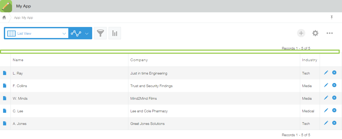 Header Space Screenshot